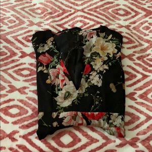 Cute floral short romper